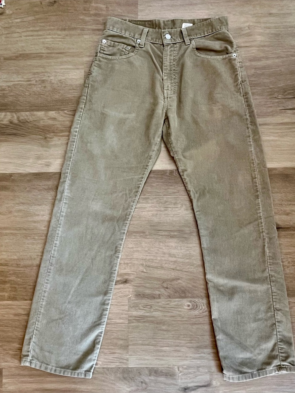 Vintage Levi’s 505 Regular Fit Straight Leg Corduroy Pants Tan M 29x30 W:6/8